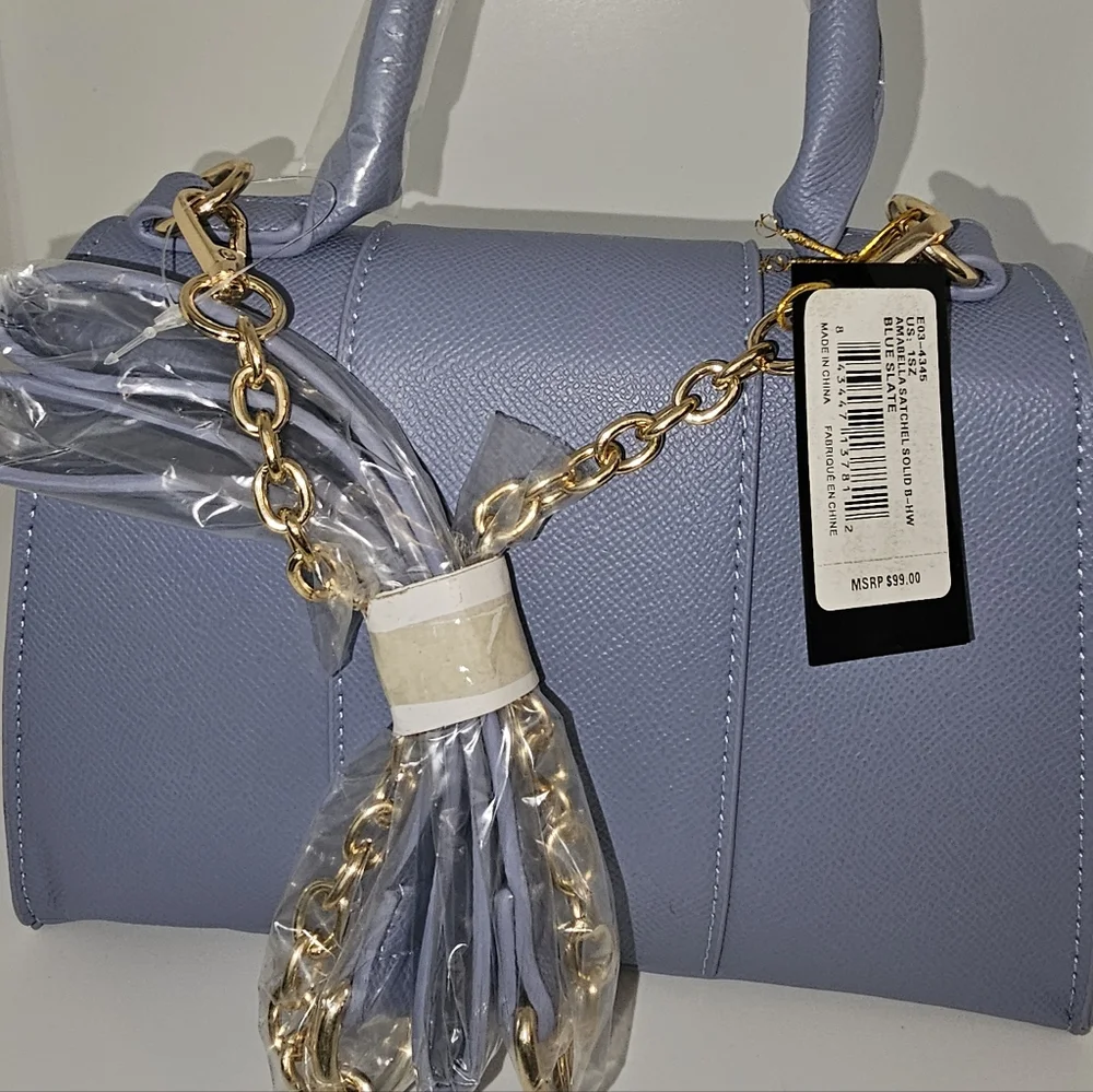 bebe Blue Amabella Satchel NWTs - Picture 7 of 7